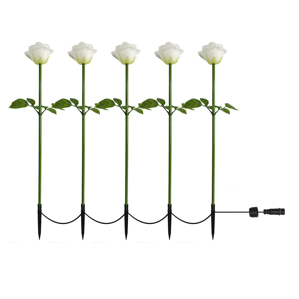 Geführtes künstliches Blumen-Rosen-Licht für Feiertags-Garten-Park-Dekoration im Freien