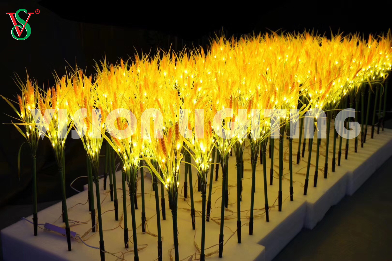 Geführtes künstliches Blumen-Rosen-Licht für Feiertags-Garten-Park-Dekoration im Freien