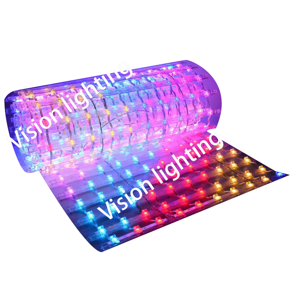 Outdoor-LED-Werbebildschirm RGB WS2811 Pixel Grid Wall Mesh Lights