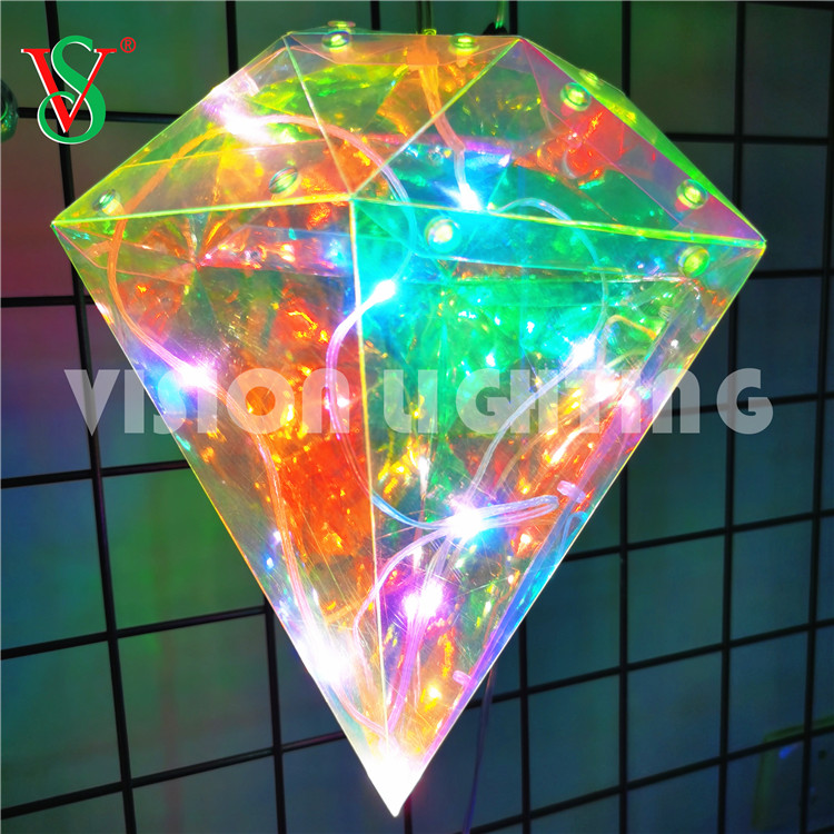 Glänzende Feen-Anhänger-LED-Sternlichter aus PVC für hängende Dekoration im Freien