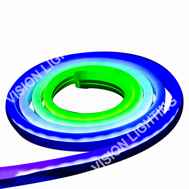 Weihnachtliche Landschaftsdekoration im Freien, DMX512-programmierbares, intelligentes RGB-Neonstreifenlicht