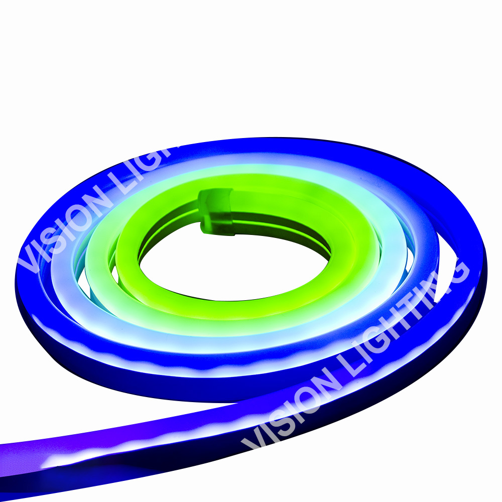 Weihnachtliche Landschaftsdekoration im Freien, DMX512-programmierbares, intelligentes RGB-Neonstreifenlicht