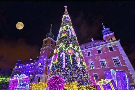 LED-Weihnachtskegelbaumbeleuchtung f&uuml;r den Au&szlig;enbereich