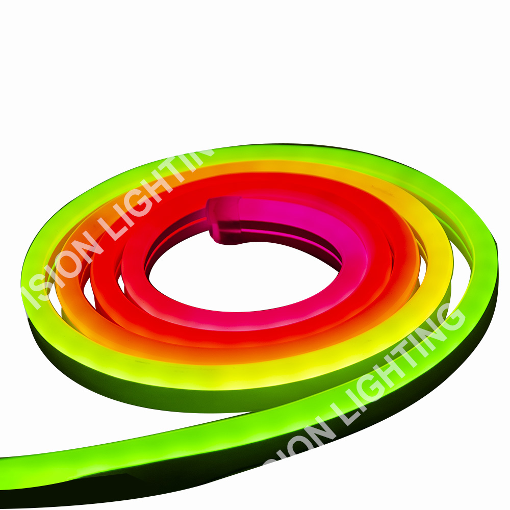 Weihnachtliche Landschaftsdekoration im Freien, DMX512-programmierbares, intelligentes RGB-Neonstreifenlicht