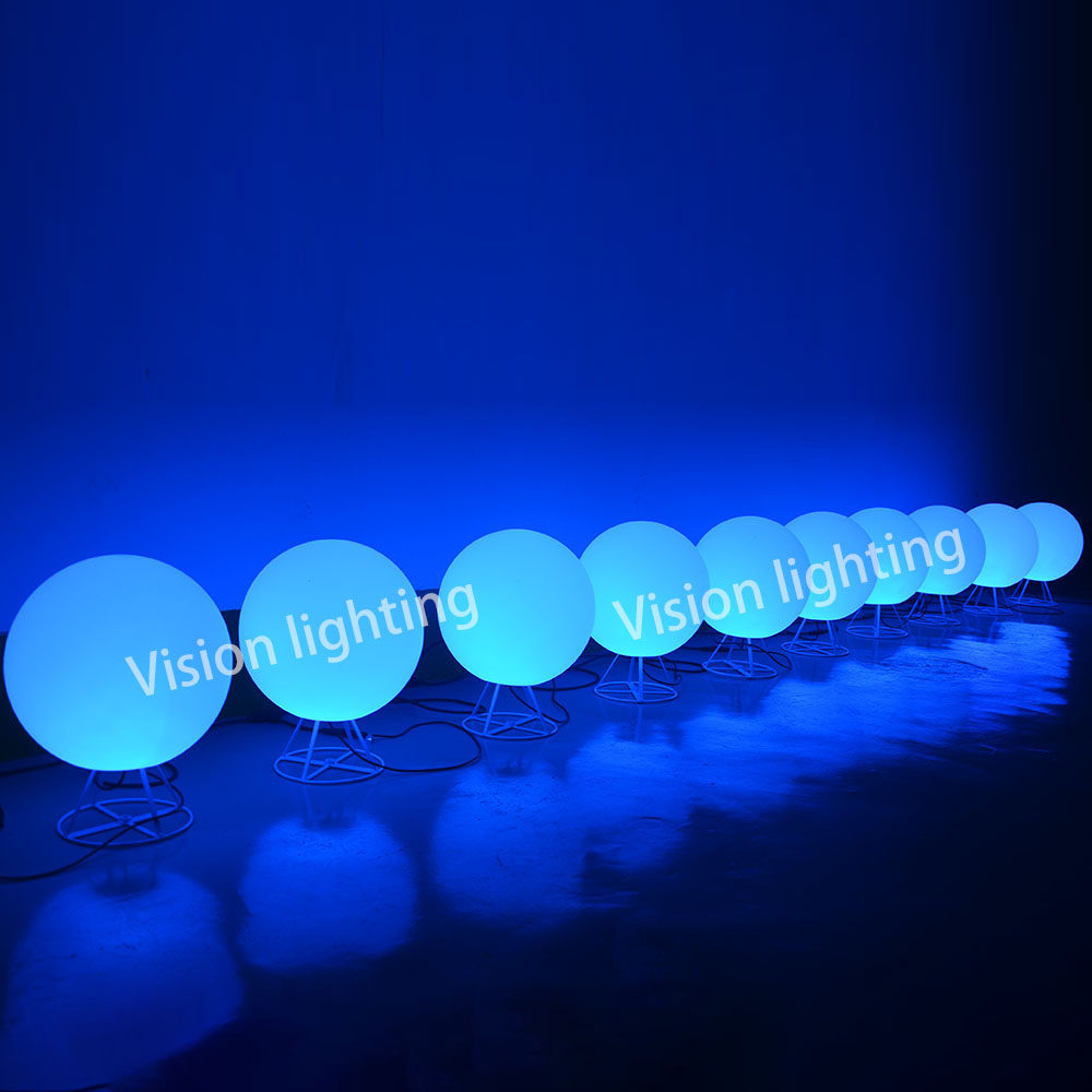 3D-IP65-Weihnachtsdekoration, Außenbereich, Landschaft, hochwertige LED-programmierbare TTL-RGB-Kugel-Lichterkette