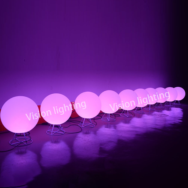 3D-IP65-Weihnachtsdekoration, Außenbereich, Landschaft, hochwertige LED-programmierbare TTL-RGB-Kugel-Lichterkette