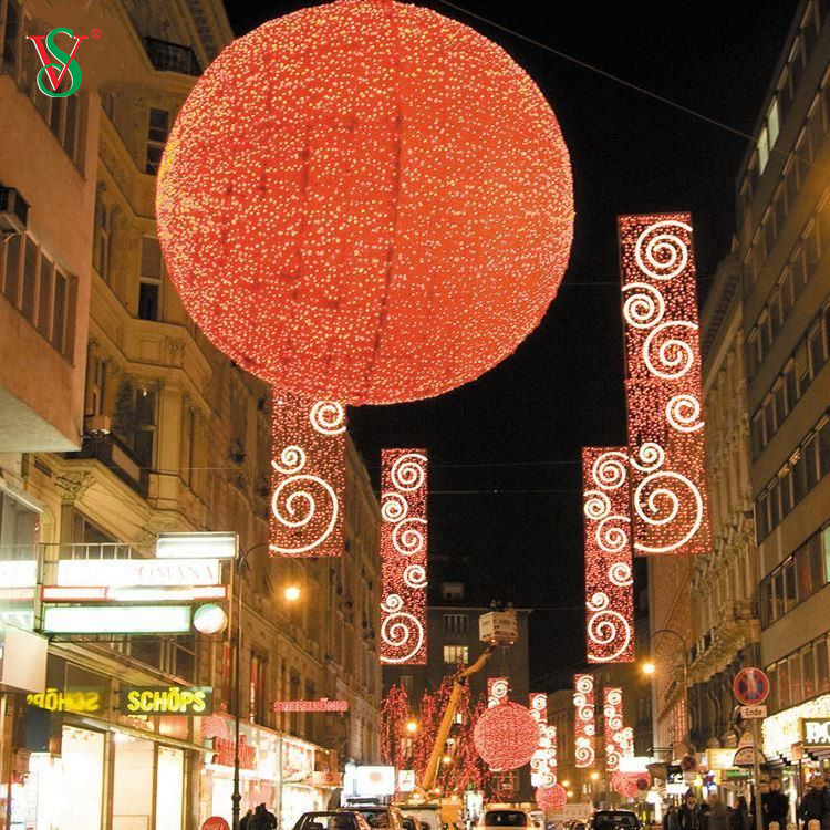 Zertifizierte LED-Motivleuchte für die kundenspezifische Gestaltung großer Weihnachtsdekorationen auf der Straße