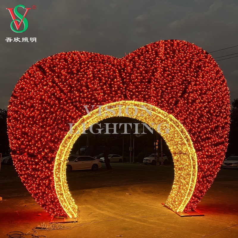 Navidad Luces Outdoor Glühen Tunnel LED Beleuchtetes Bogenmotiv -Dekorationsbeleuchtung für Weihnachtserscheinungen