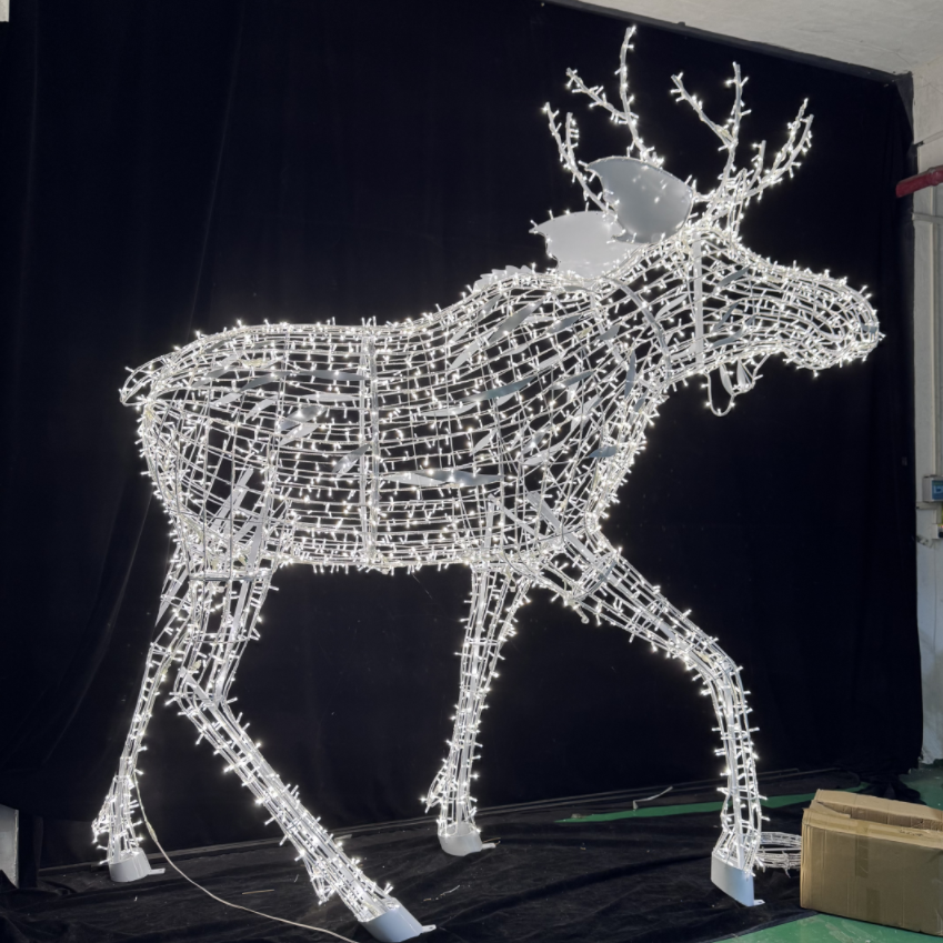Holiday Shopping Center Weihnachten Outdoor Dekoration LED Rentiermotivlichter Lichter