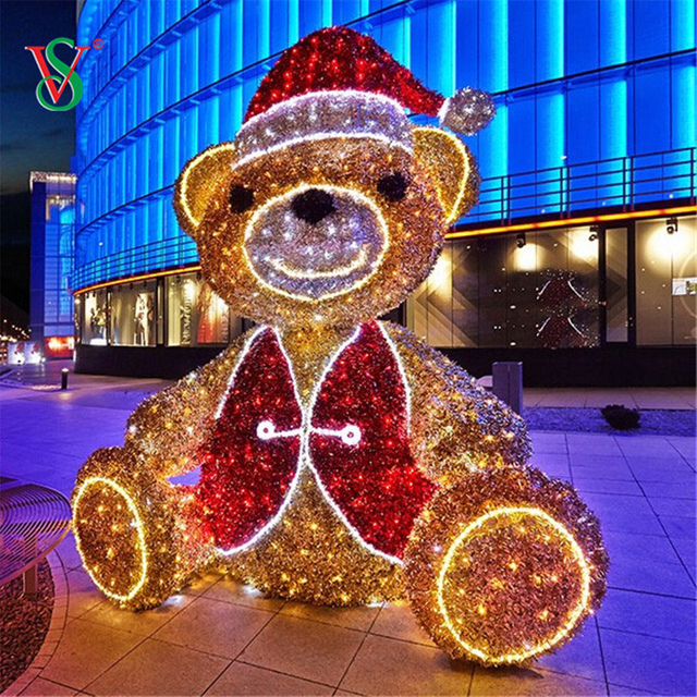 LED-3D-Teddybär-Motiv-Licht für Weihnachtsfeiertags-Dekoration
