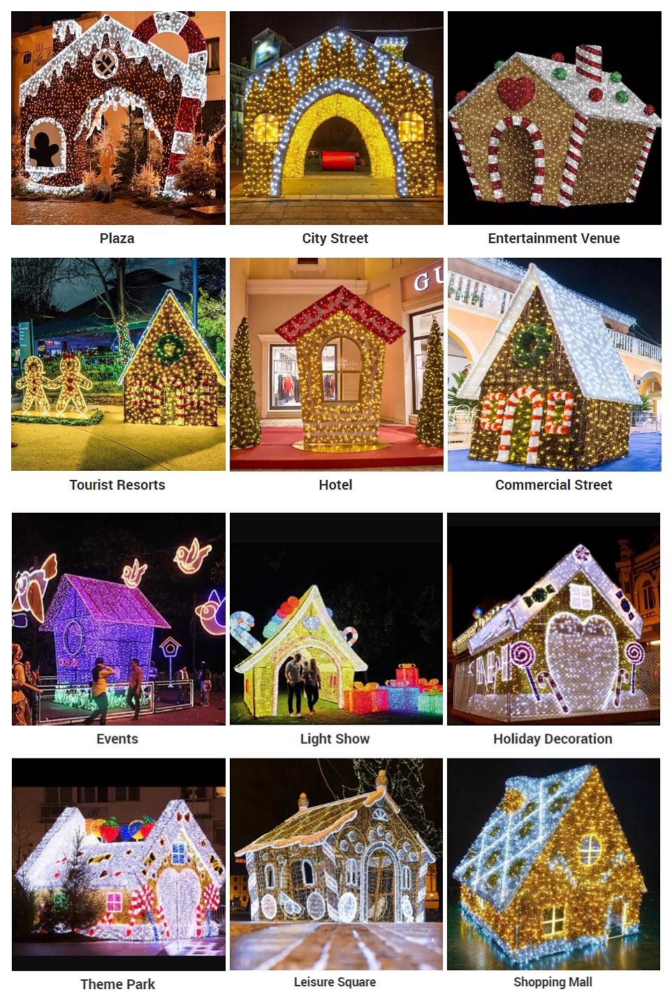 Lebkuchenhaus-Motivlicht