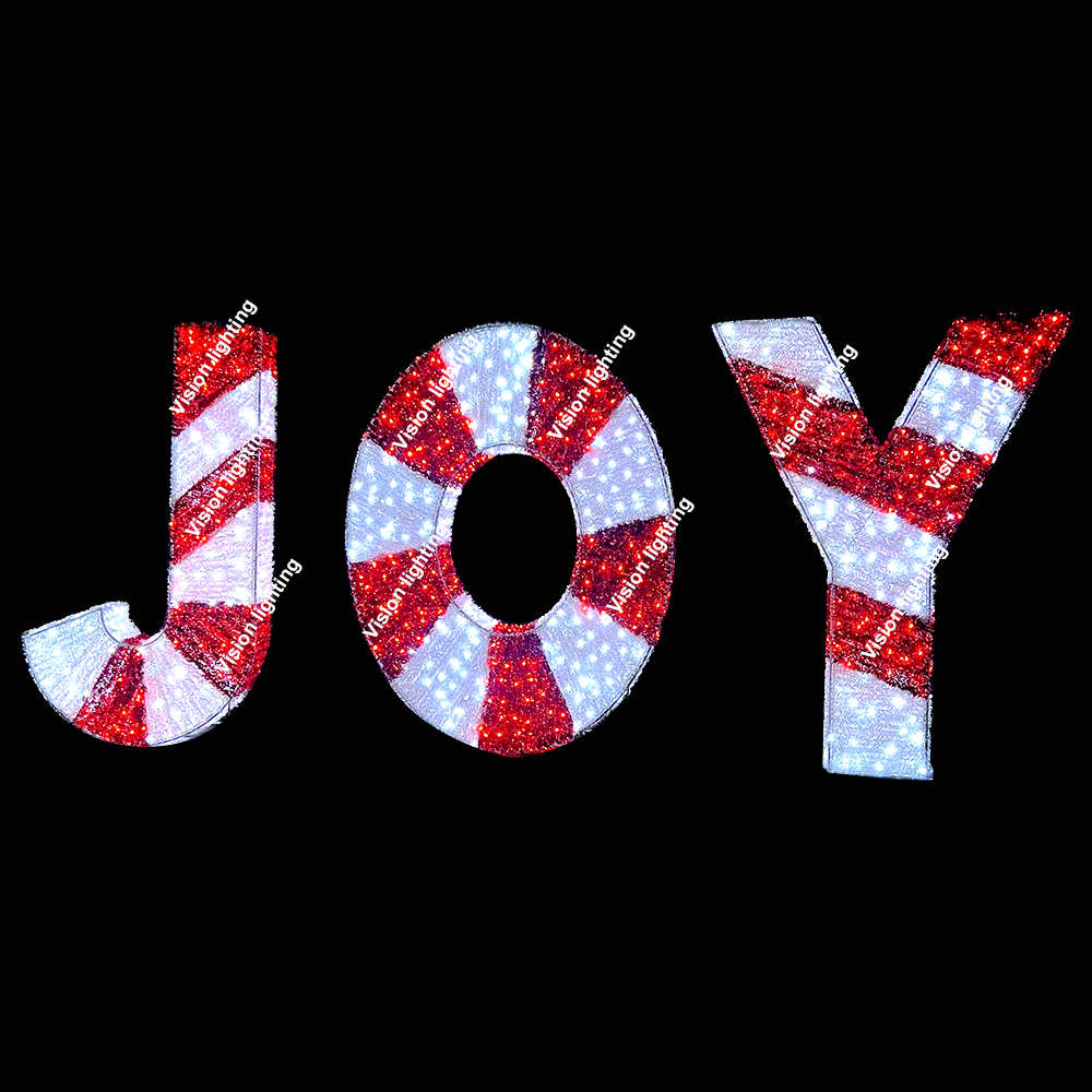 Außendekoration Landschaft IP65 Hochwertige 3D-Skulptur-LED-Buchstabenleuchte mit Weihnachtsmotiv