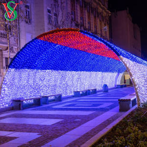 LED -Eingangsbogenbeleuchtung animierter Tunnelbogen Weihnachtsdekoration Motiv Licht Licht