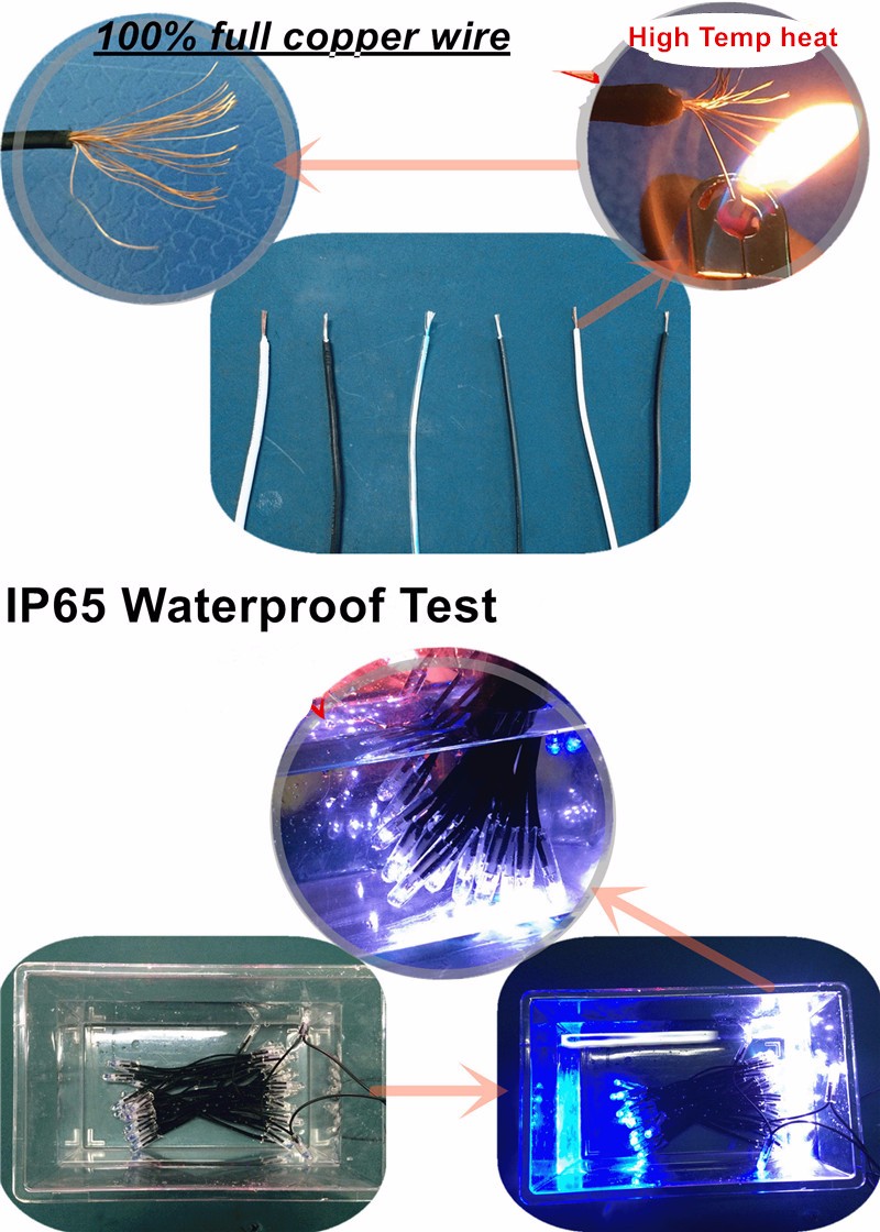 Outdoor LED Fairy Girlands Schnur leichte 