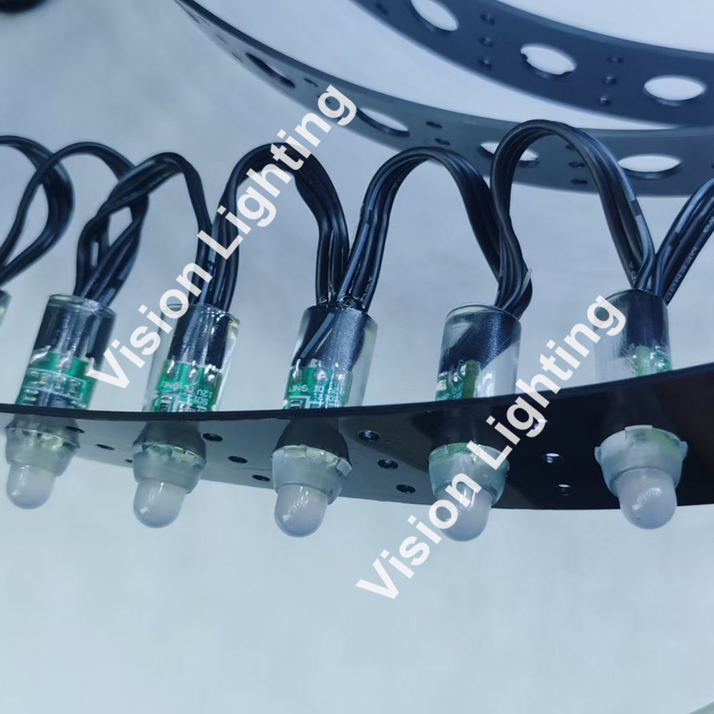 Weihnachtsdekoration WS2811 Programmierbares LED-Modul Pixel dekorative RGB-Lichterkette für den Außenbereich