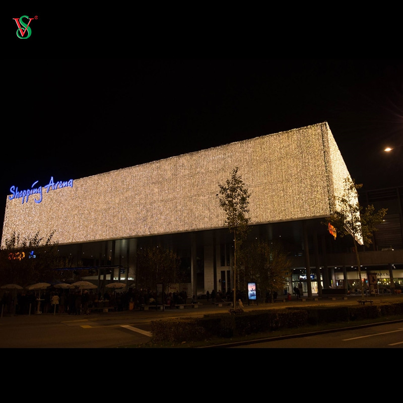 LED-Vorhanglicht für die Feiertagsdekoration auf der Straße 