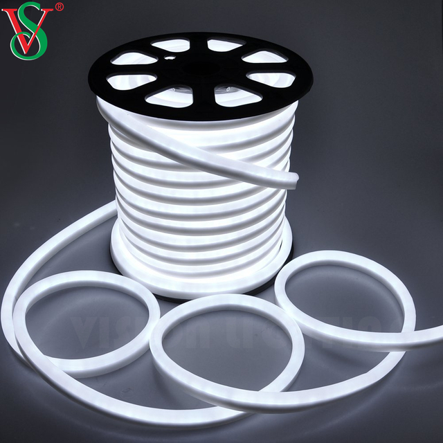 Wasserdicht 15*25 mm/8*16 mm flexibler Lampenstreifen 24 V/110 V/220 V/LED Flex Neonlichter für die Wandmontage im Freien