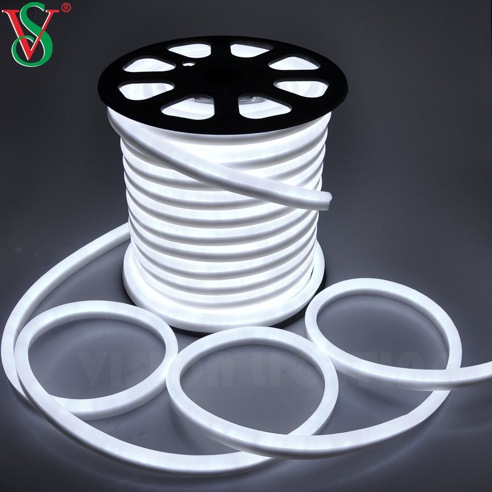 Wasserdicht 15*25 mm/8*16 mm flexibler Lampenstreifen 24 V/110 V/220 V/LED Flex Neonlichter für die Wandmontage im Freien