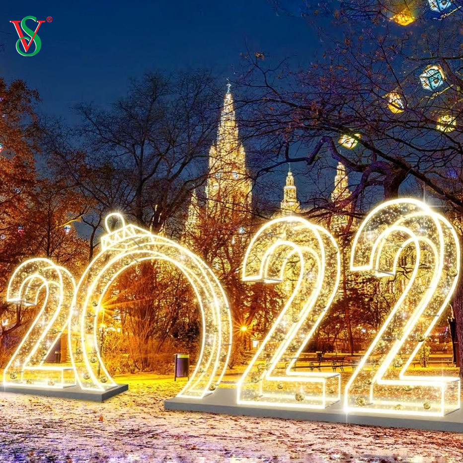 Outdoor Theme Arch Light 3D 2025 2024 2023 Walk Through Arch Motivlichter