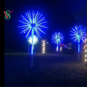 2,5 M 3 M Outdoor Led Weihnachtsdekoration 12 V RGB Feuerwerk Baum Motiv Licht für Straße