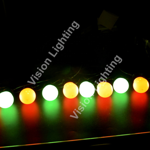 Outdoor 50mm Glühbirne WS2811 DMX/SPI Festongürtelgürtel programmierbare Kugelschnur für Weihnachten