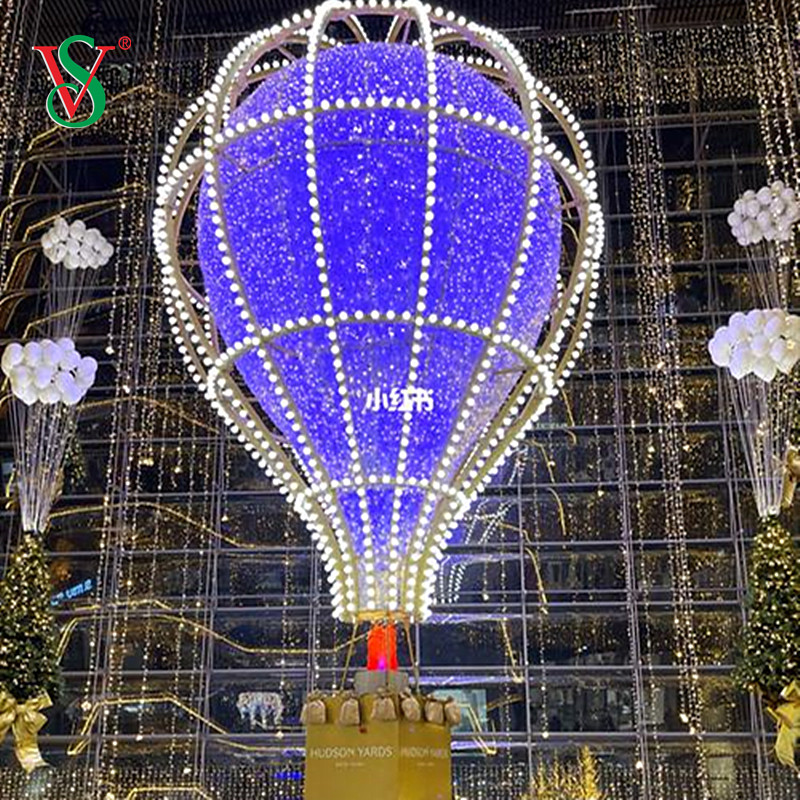 Spezielle Weihnachtsdekoration LED 3D-Heißluftballon-Motivlicht