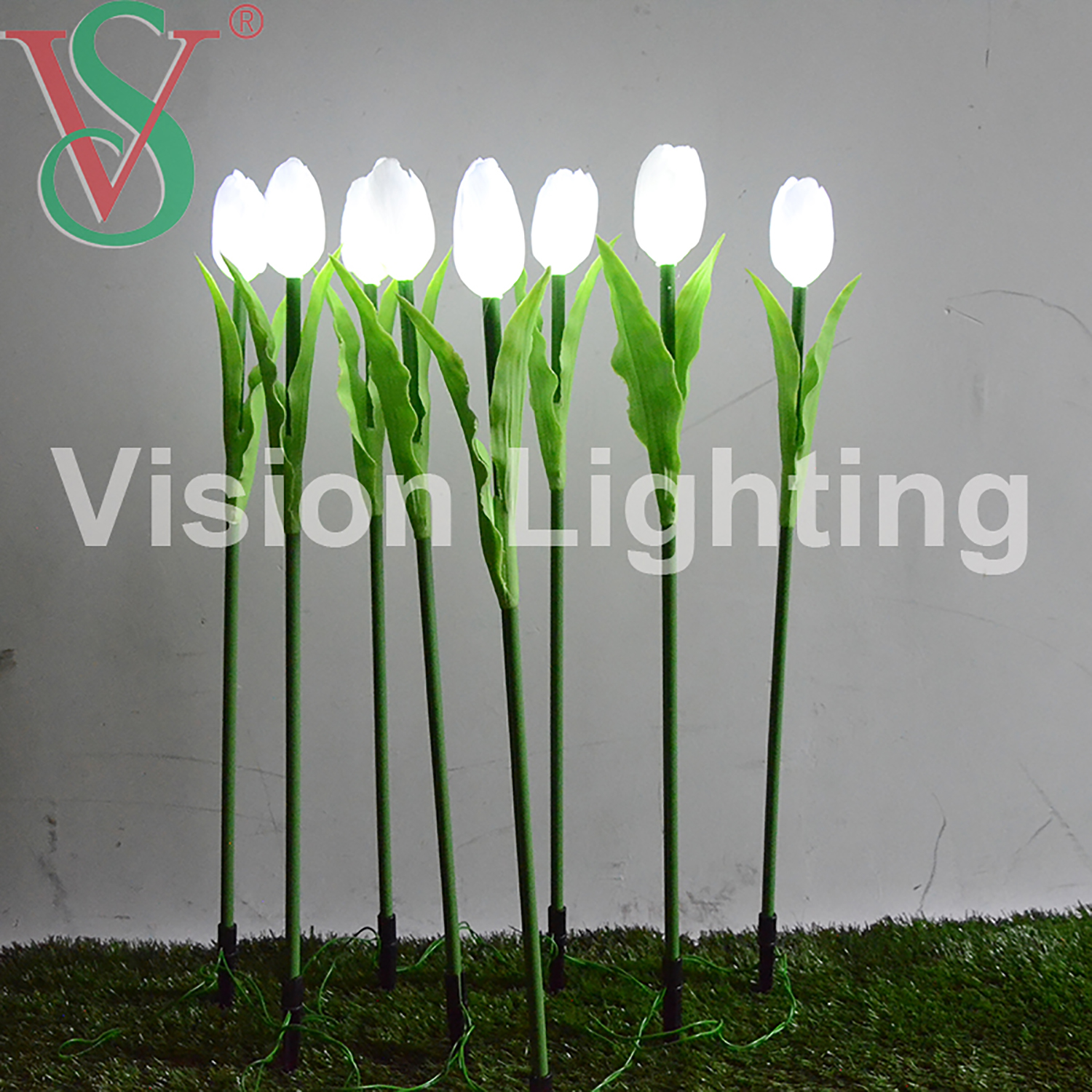 Garten im Freien IP65 Landschaftsnutzung Weihnachten dekoratives hochwertiges LED-Einsatz-künstliches Calla-Lilien-Blumenlicht