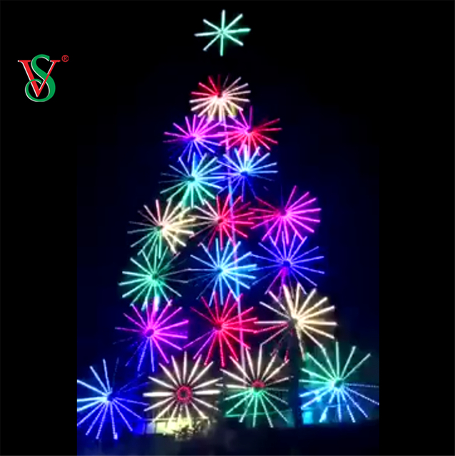 Feiertags-Weihnachtsdekoration-LED-Feuerwerk-Lichter im Freien LED-Feuerwerk-Baum-Lichter