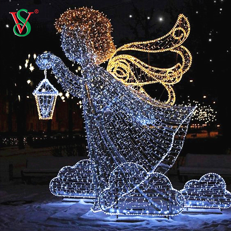 Weihnachtszeit für Hochzeitsveranstaltungen LED 2D 3d Angel Flying Motiv Lights