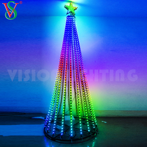 Hohe Helligkeit programmierbare DC12V WS2811 Pixel Girlande LED RGB Weihnachtsbaum Lichter