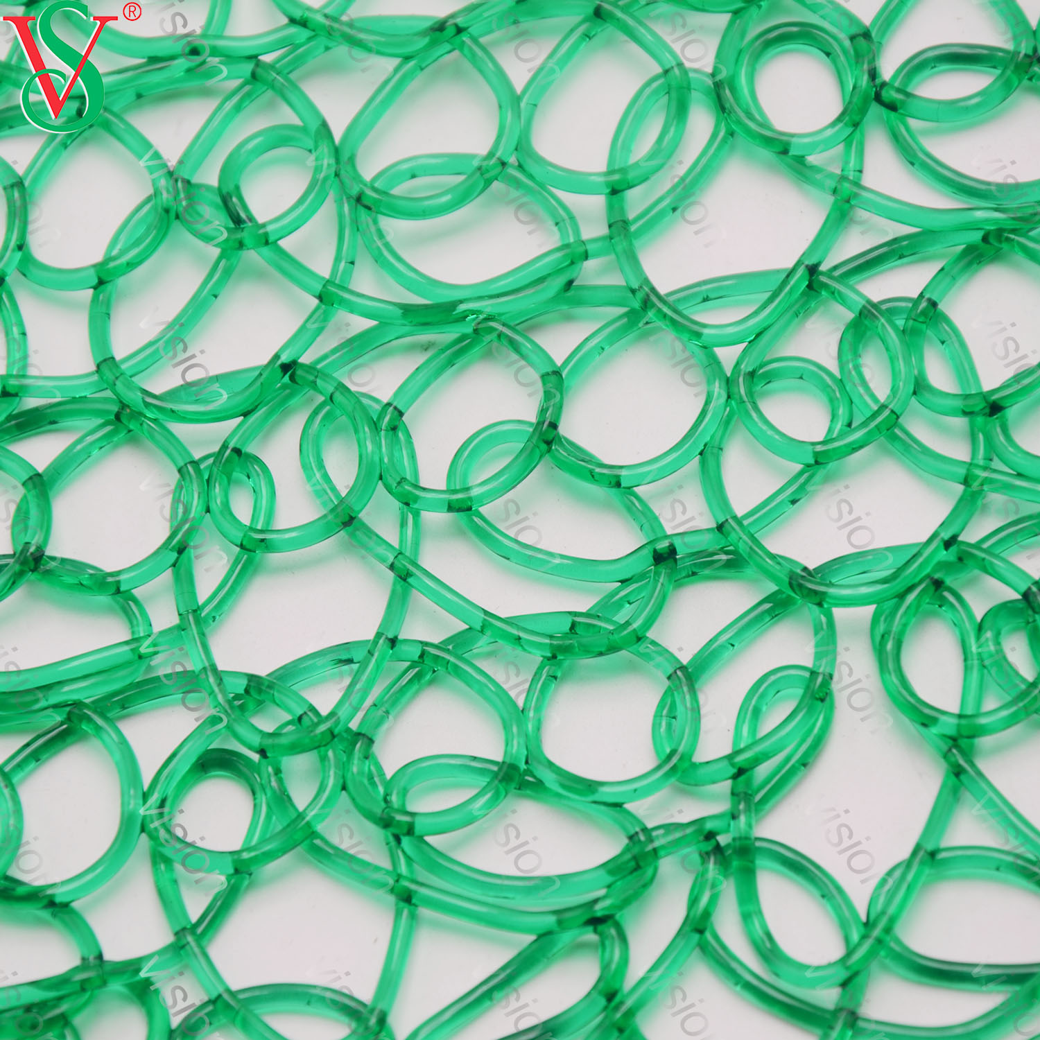 PVC-Netzteppich mit hoher Lichtdurchlässigkeit für Motivdekoration im Freien