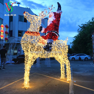 Holiday Shopping Center Weihnachten Outdoor Dekoration LED Rentiermotivlichter Lichter