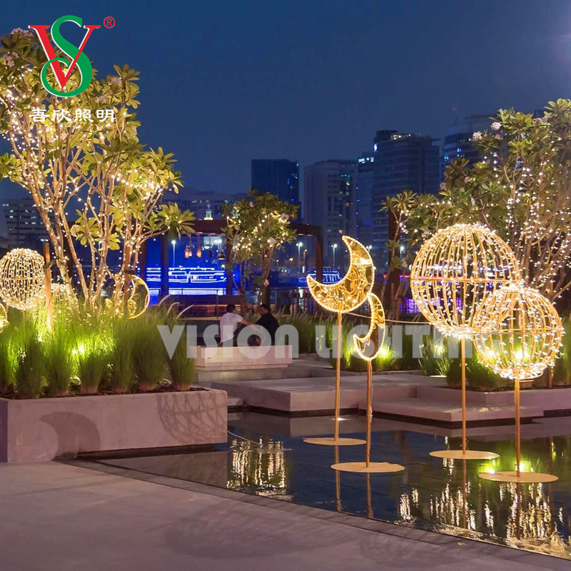 Fairy String Girland Ball Lampe Hanging Kugel Faltbare Kugelmotivlichter für Einkaufszentren Dekoration Beleuchtung