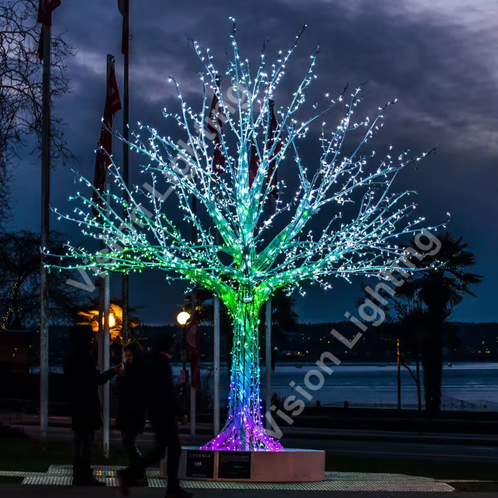 Hohe Helligkeit programmierbare DC12V WS2811 Pixel Girlande LED RGB Weihnachtsbaum Lichter