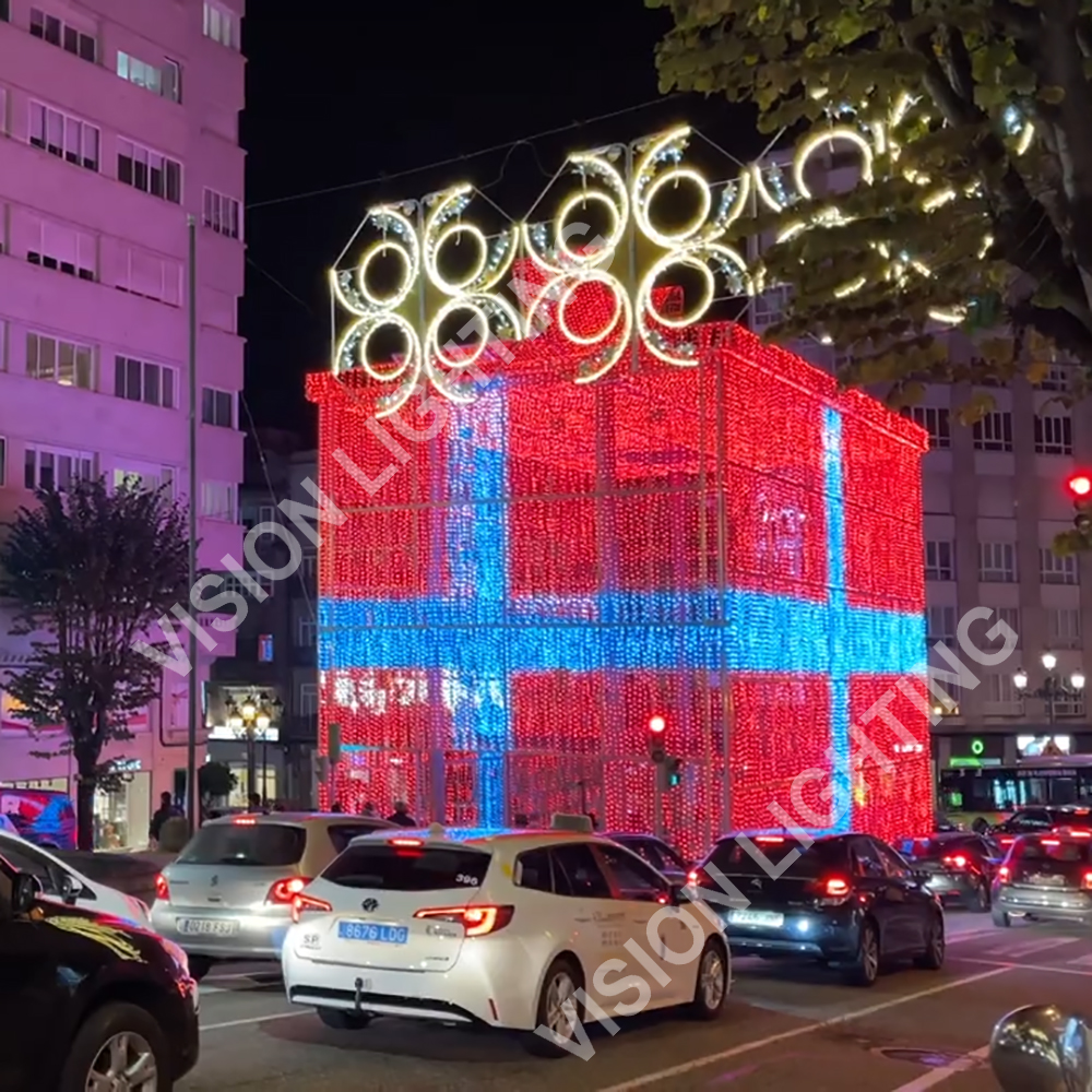 Customized RGB LED Holiday Geschenkbox Lichter für Weihnachten