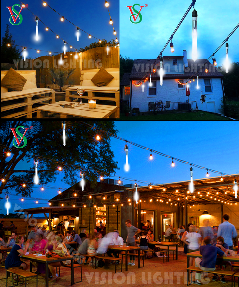 E27 Durchmesser 30 mm Starfall-Lichtprojekt