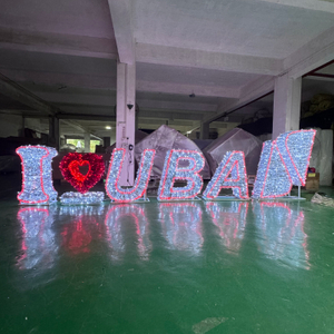 3D-beleuchtetes Weihnachts- und Neujahrsschild für den Außenbereich, LED-Motiv-Dekorationslicht