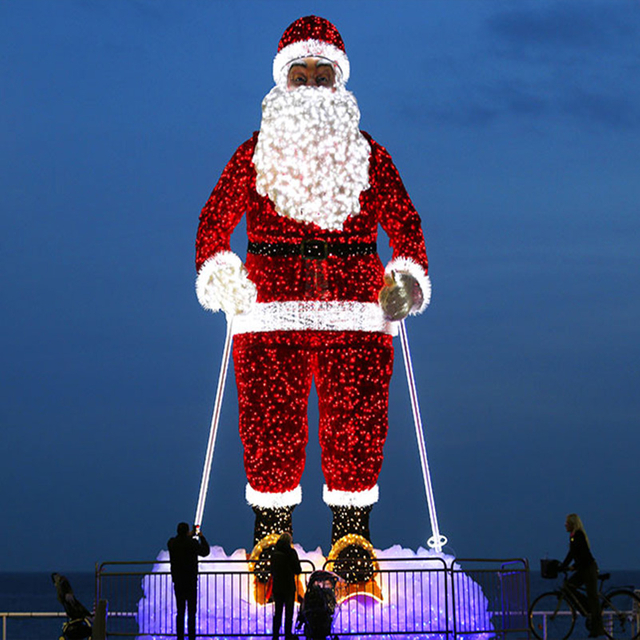 Weihnachtsmann und Rentier