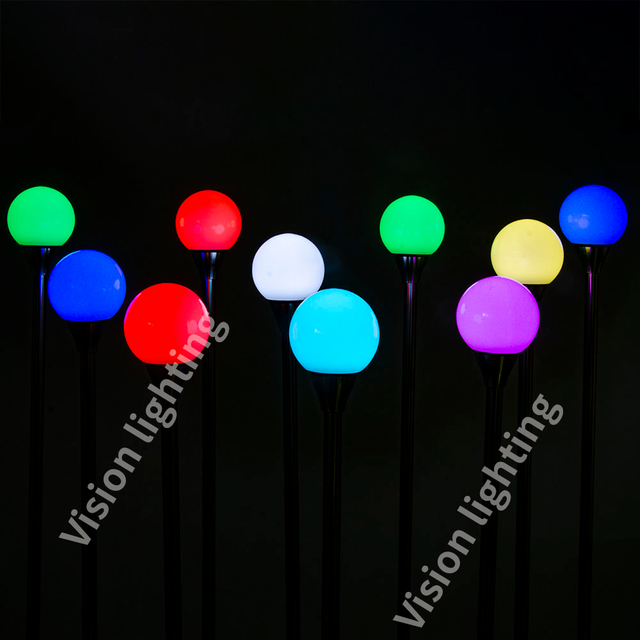 DMX/SPI RGB Outdoor Boden Landschaft Dekoration LED PE Ball Lichter Boden eingesetzt Ball Lampe