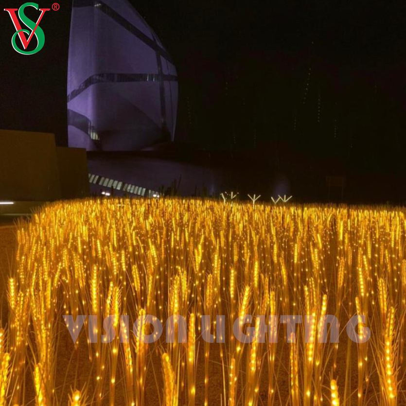 Lifelartige Weizenblumenpflanze Licht für Gartenlandschaftsdekoration im Freien