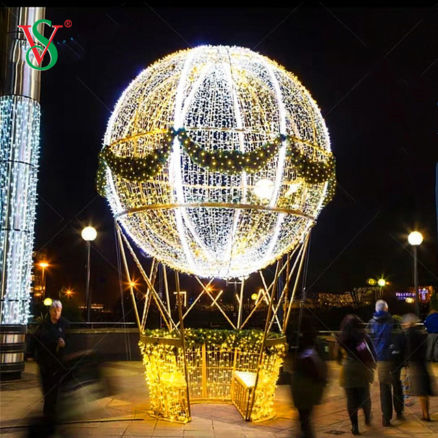 Spezielle Weihnachtsdekoration LED 3D-Heißluftballon-Motivlicht