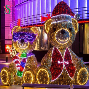 LED-3D-Teddybär-Motiv-Licht für Weihnachtsfeiertags-Dekoration