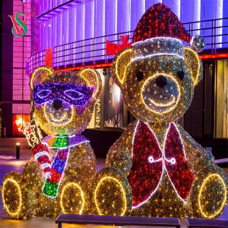 LED-3D-Teddybär-Motiv-Licht für Weihnachtsfeiertags-Dekoration