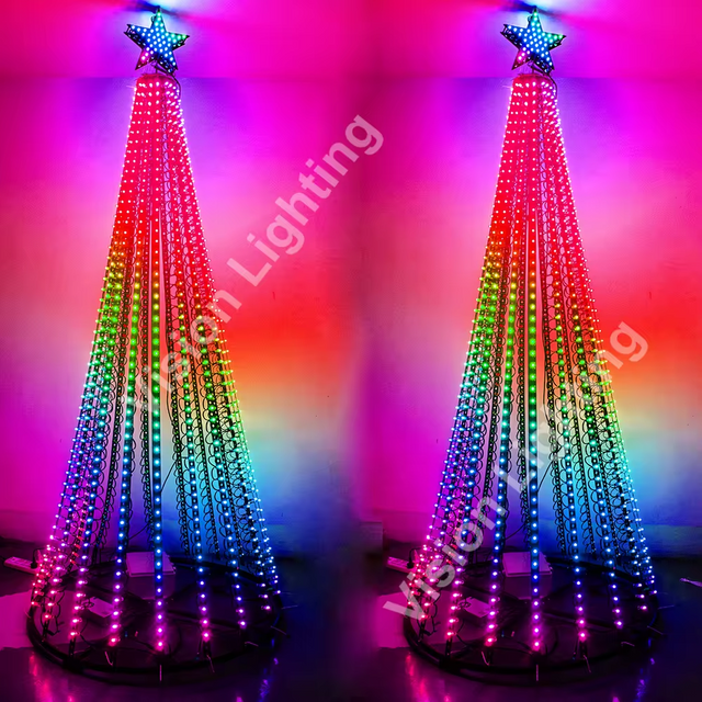 Hohe Helligkeit programmierbare DC12V WS2811 Pixel Girlande LED RGB Weihnachtsbaum Lichter